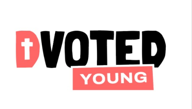 Logo tienerkoor DVoted Young Logo tienerkoor DVoted Young